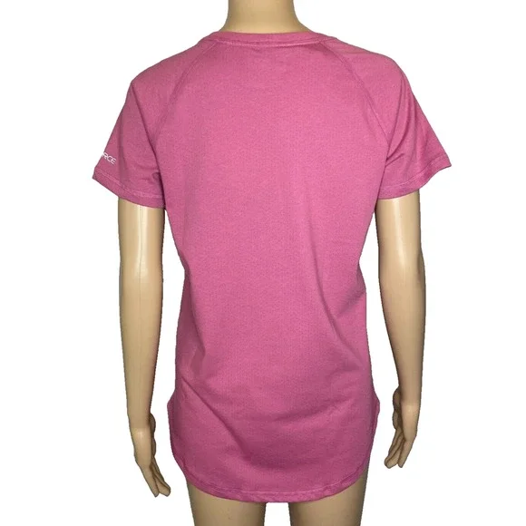 Women's Small Carhartt Force Relaxed Fit Midweight Pocket Pink T-Shirt - Picture 4 of 6